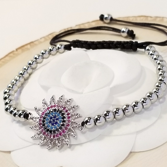 NEW Multi Colors Pave CZ Bracelet - Picture 3 of 5